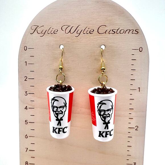 KFC Soda Earrings - Drink Earrings - Fast Food Earrings - Restaurant Earrings - Picture 9 of 9